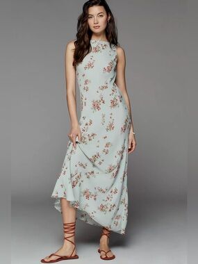 NEW Reformation Prescott Floral Column Maxi Dress in Dama Size M